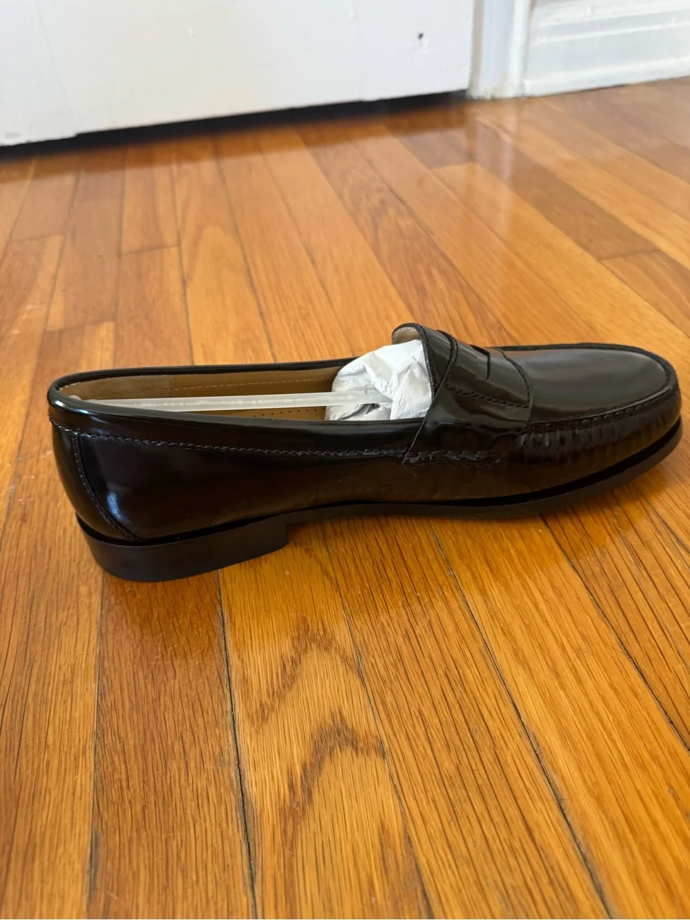 COLE HAAN MEN’S DRESS PENNY LOAFERS (Black, 10D)